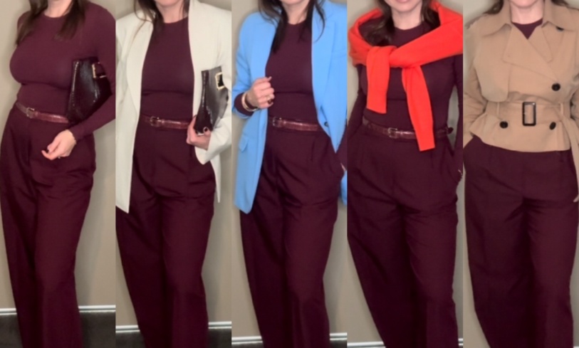 🍷 3 Chic Ways to Wear Burgundy Head-to-Toe (With Confidence)